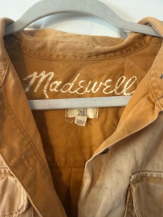 Madewell Utility Shirt Jacket in Camel - Picture 2 of 6